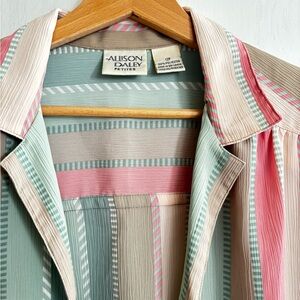 Allison Daley Pastel Striped Blouse